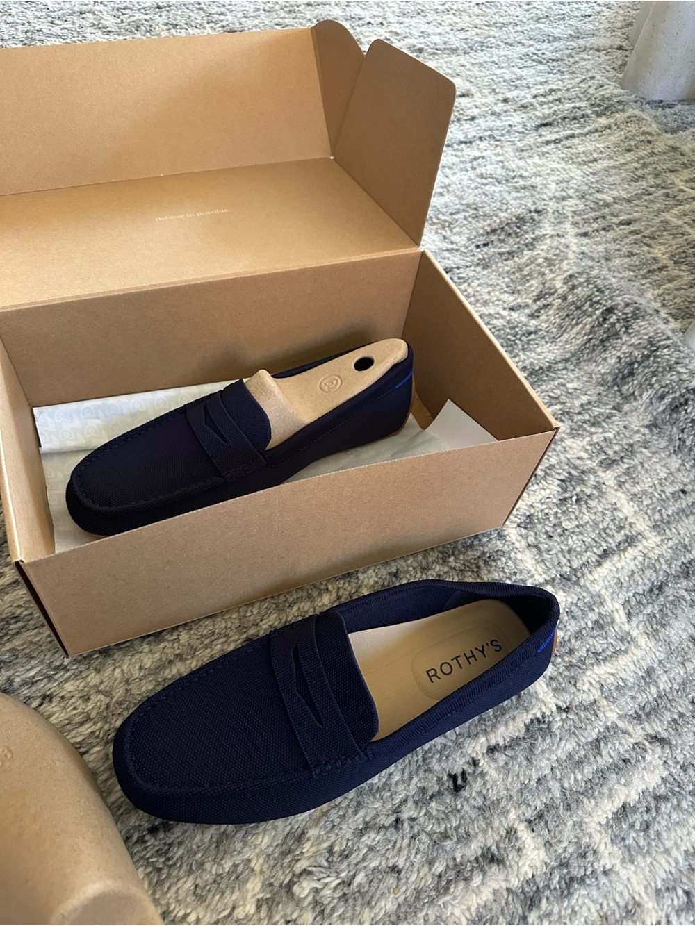 NWT Rothy's Men's Navy Penny Loafers new version 11